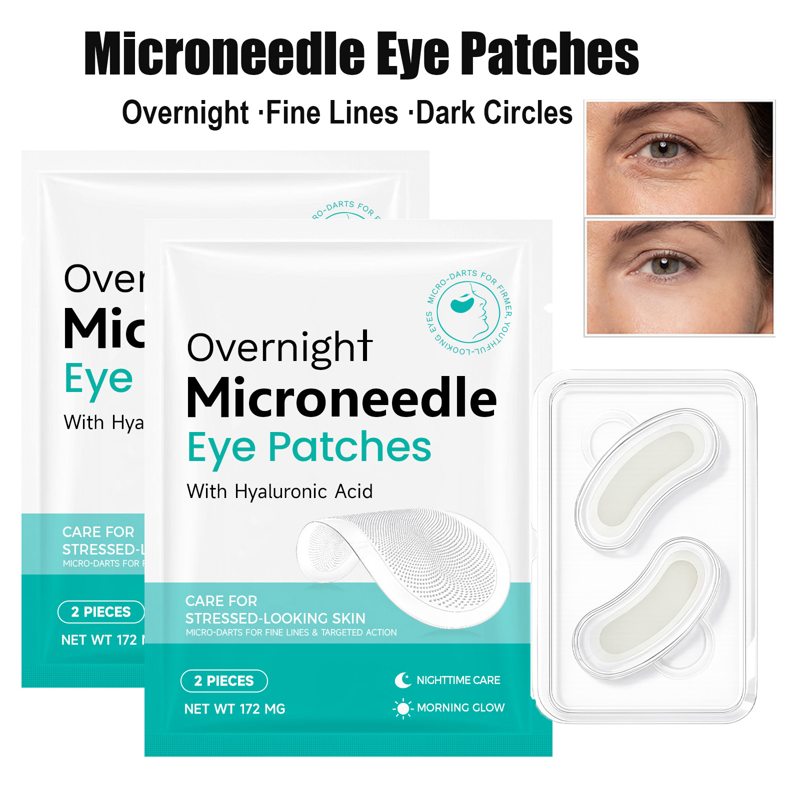 Microneedle Patch Eye - Microneedle Eye Patches Hyaluronic Acid 0.25mm