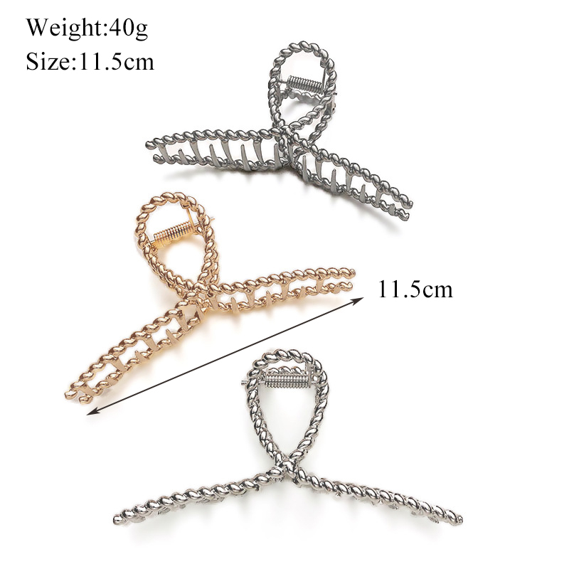 Simple Metal Hollow Out Geomet - Hair Spa Wellness recension och pris