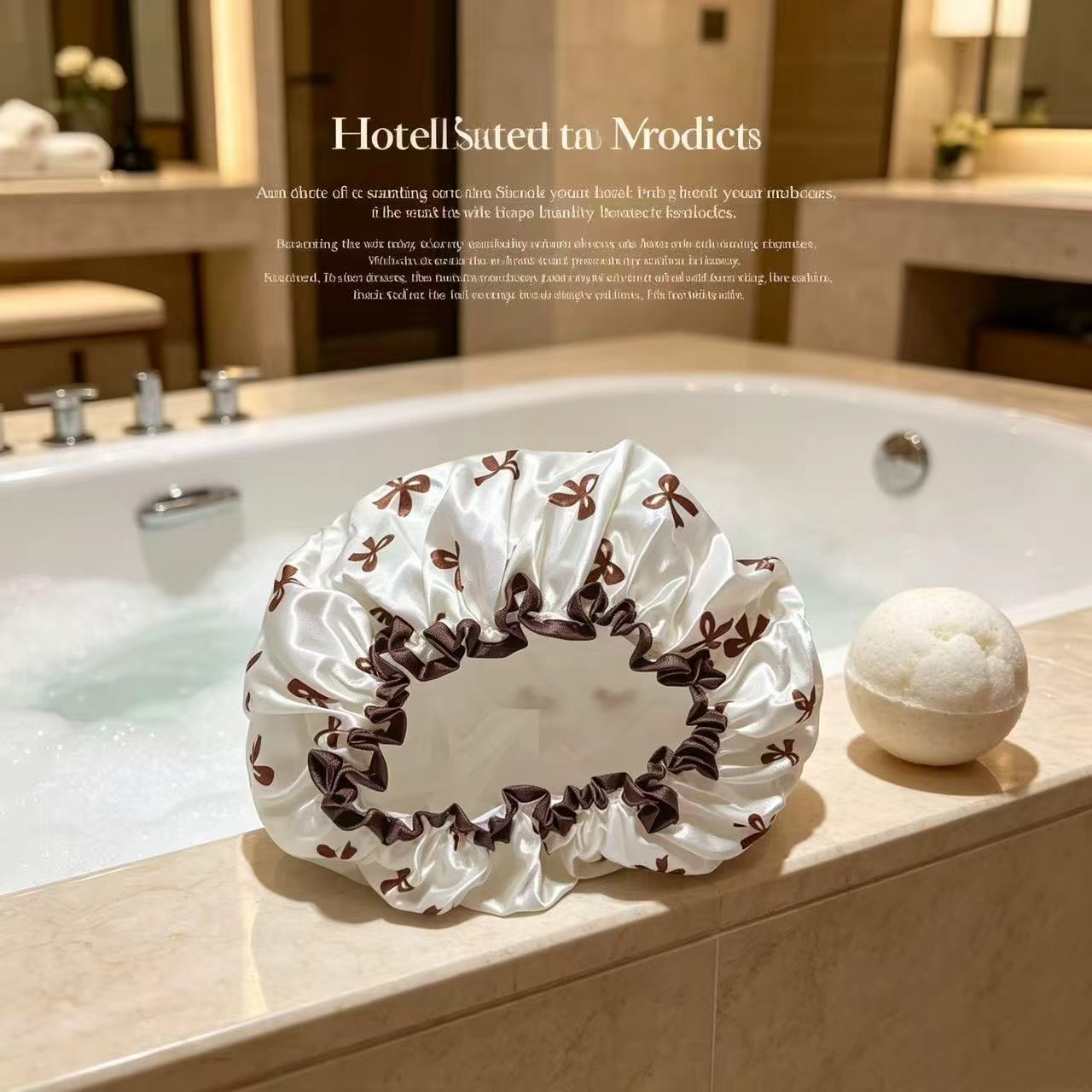 Bow-tie Waterproof Bath Cap fo - Hair Spa Wellness recension och pris